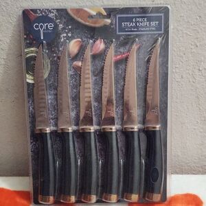 Core Kitchen High Carbon Stainless Steel Steak Knife Set